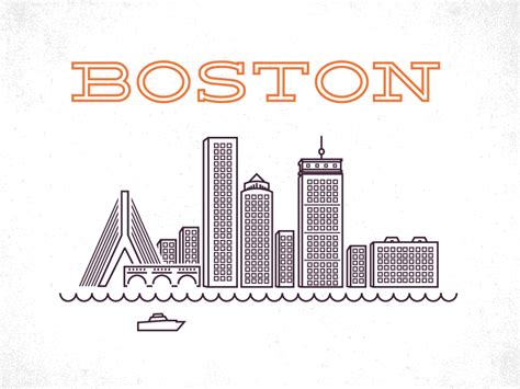 Boston Skyline Drawing at PaintingValley.com | Explore collection of ...