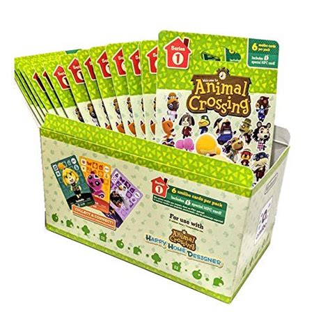 Animal Crossing Amiibo Cards Series 1 â Full Box 18 Packs 6 Cards