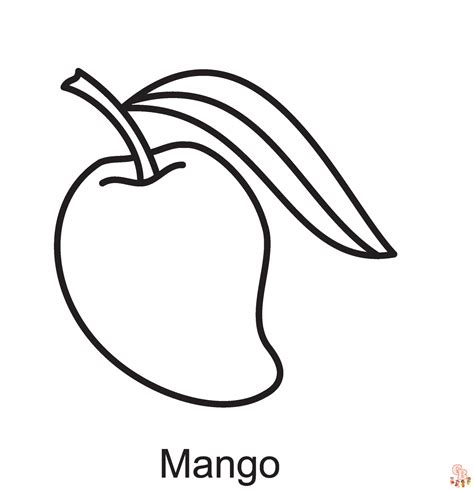 Mango Fruit Coloring Page Funny Coloring Pages The Best Porn Website