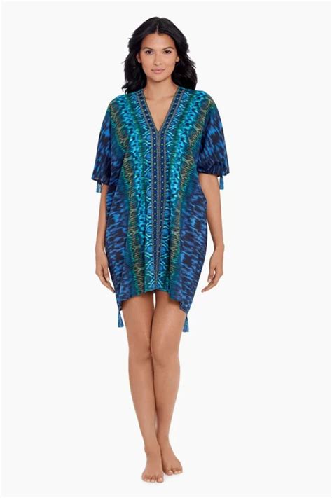 Miraclesuit Alhambra Kaftan Blue Style 6553898 Lingerie And Leisure