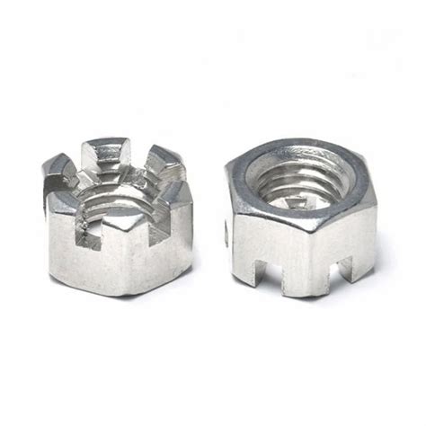 Stainless Steel Hex Slotted Nuts Castle Nuts Nominal Nut Diameter M