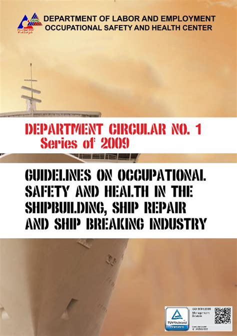 PDF GUIDELINES ON OCCUPATIONAL SAFETY AND HEALTH IN THE Oshc Dole