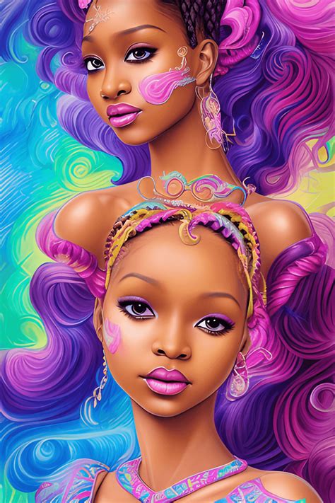 Intricately Rendered Dark Brown Skin Goddess Barbie Style · Creative