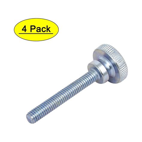 M X Mm Flat Knurled Head Fully Threaded Thumb Screws Bolts Fastener