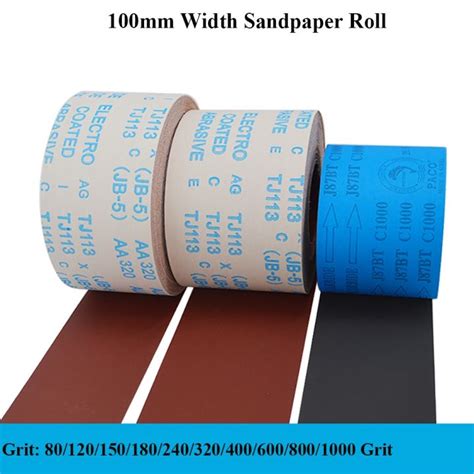 M Mm Width Sandpaper Roll Emery Cloth Sand Paper