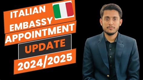 Italian Embassy Islamabad Appointment 2024 Sep Intake 24 25 YouTube