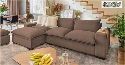 Aktiv Moebel De Designer Lounge Sofa Monte Carlo Schlafsofa Mokka