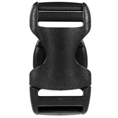 Flat Double Bar Side Release Buckles Black Paracord Planet