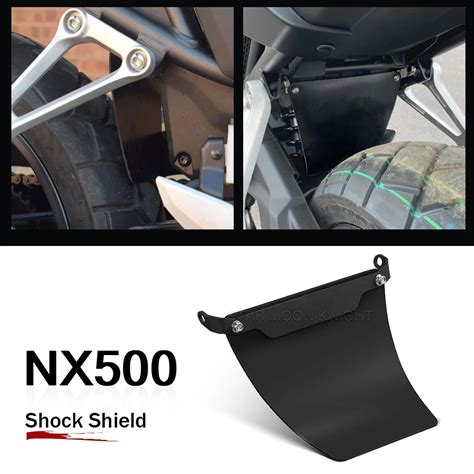 For Honda NX 500 NX500 2024 Shock Shield Rear Fender Mudguard