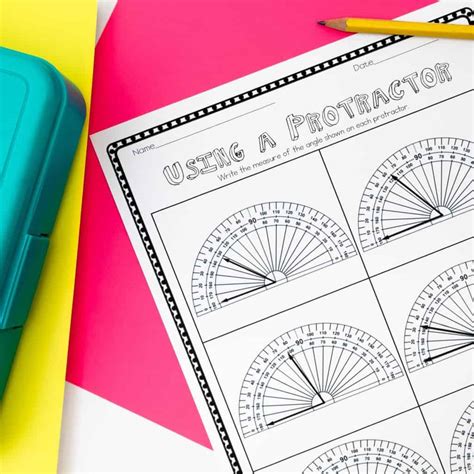 Measuring Angles Worksheets Activities