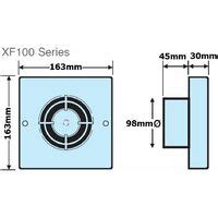 Manrose Mm Standard Bathroom Extractor Fan With Adjustable Timer Xf T