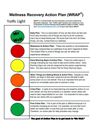 20 SAMPLE Wellness Recovery Action Plan In PDF MS Word