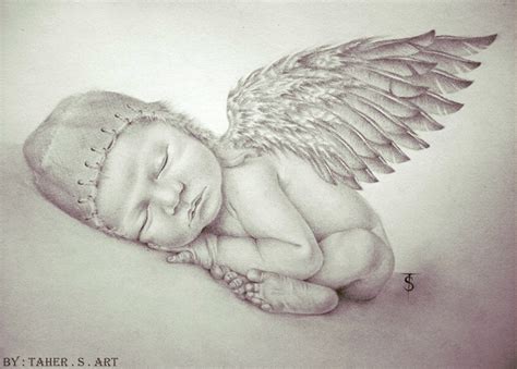 Baby Angel Pencil Drawings