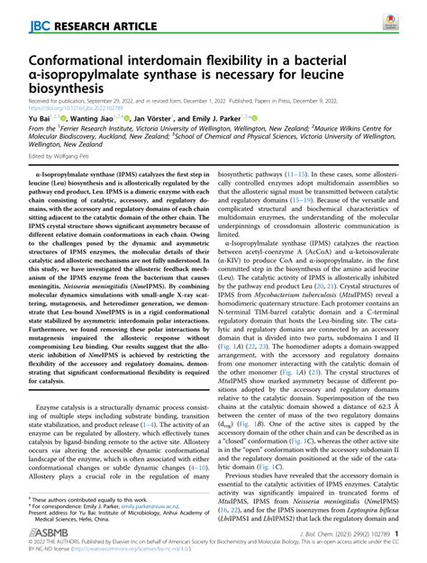 PDF Conformational interdomain flexibility in a bacterial α