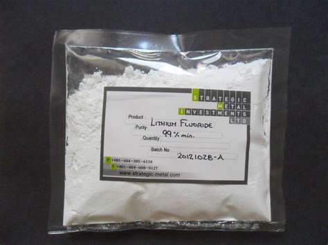 Lithium Fluoride (LiF) 99%-99.9% | SMI Ltd.