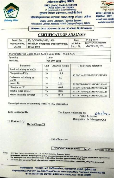 Tri Sodium Phosphate At Rs Kg Trisodium Phosphate In Chennai Id