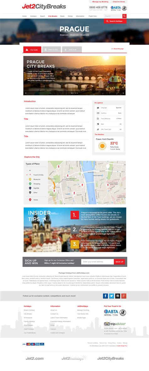 Jet2 Citybreaks on Behance