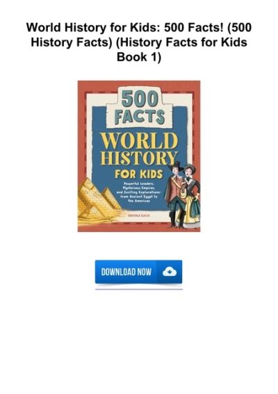 Pdf Book Download World History For Kids 500 Facts 500 History Facts