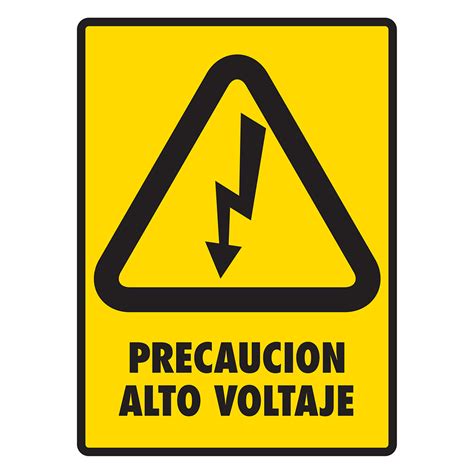 SeÑal Modelo 129 Alto Voltaje 20x25 Normal Estireno Extin Flam