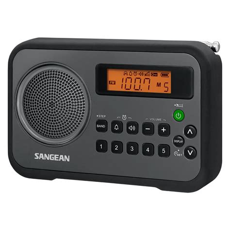 Sangean Am Fm Stereo Portable Digital Radio Alarm Clock With