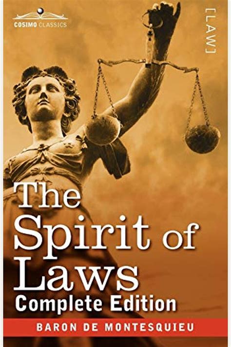 Buy The Spirit Of Laws Book By Charles Baron De Montesquieu