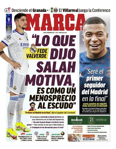 Fotos Las Portadas De La Prensa Deportiva De Hoy 23 De Mayo