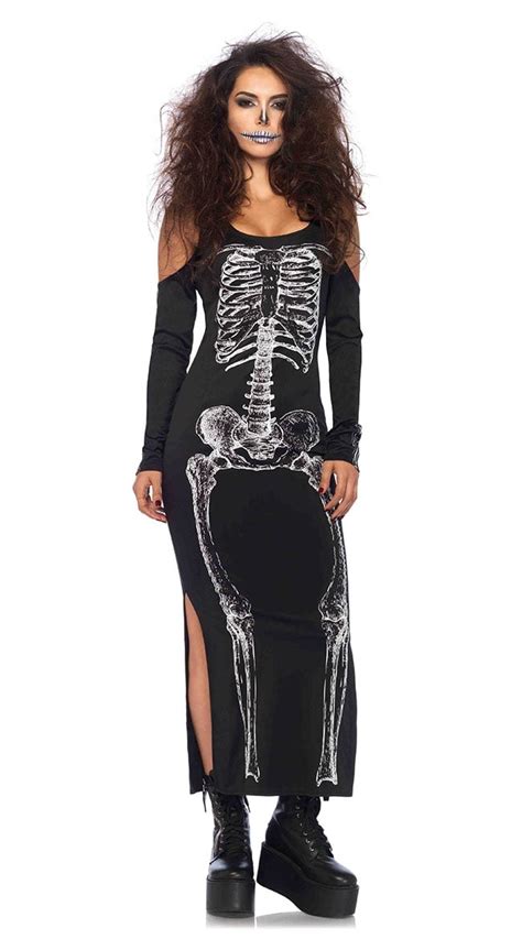 X Ray Skeleton Dress Costume X Large Dress Size 14 16