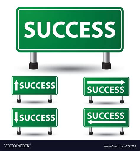 Success sign Royalty Free Vector Image - VectorStock