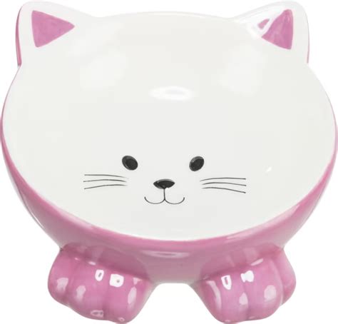 Katteskål Keramikk Ergonomisk L Ass Farger Dogshop no