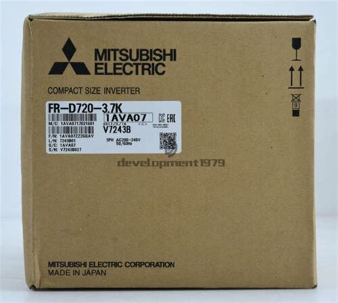 ONE Mitsubishi inverter D700 3PH 220V 3.7KW FR-D720-3.7K NEW | eBay