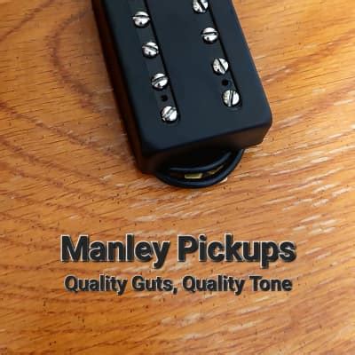 Manley Pickups Handwound Humbucker Black Matter High Output Reverb