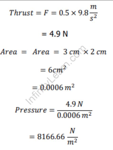 Pressure Formula - Properties, Solved Examples & FAQs | Infinity Learn