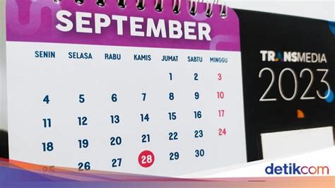 Daftar Tanggal Merah Bulan September 2023 Adakah Cuti Bersama