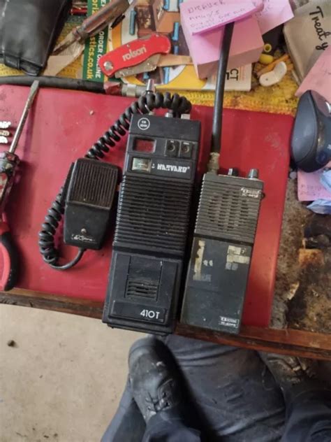 2 X Handset Radios Harvard 410t Cb And A Icom Ic M12 Marine Radio Parts