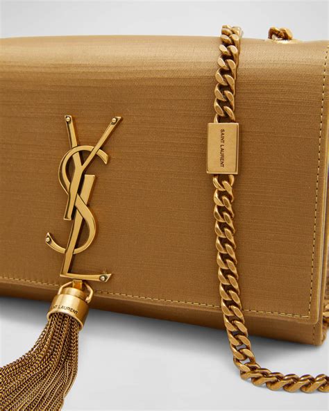 Saint Laurent Kate Small Tassel Ysl Crossbody Bag In Satin Neiman Marcus