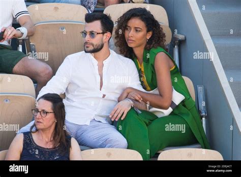 Flora Coquerel Miss France 2014 And Her Boyfriend Ugo Ciulla In Stands