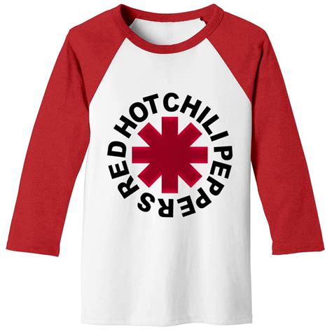 Rhcp Logo Red Hot Chili Peppers Baseball Tees Sold By Mariia Chabak Sku Off
