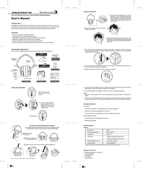 Onn Noise Cancelling Headphones Manual