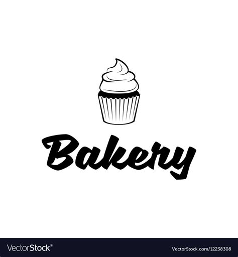 Bakery cupcake logo Royalty Free Vector Image - VectorStock