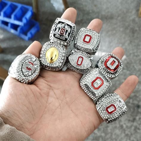 8 Ohio State Buckeyes Ncaa Championship Rings Collection Mvp Ring