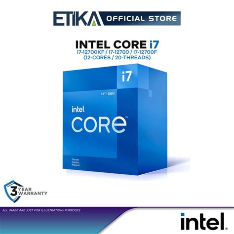 Intel Core I7 12700kf I7 12700f I7 12700 12 Core Lga1700 Socket