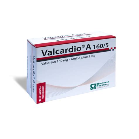 Valcardio A 160 5 Mg Tab Rec X 28 Berkanafarma S A