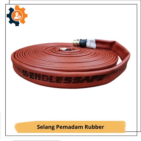 Jual Selang Pemadam Rubber 20 Meter Bersertifikat Fire Hose Rubber 2