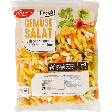 Buy Anna S Best Bio Vegetable Salad Organic Migros Online