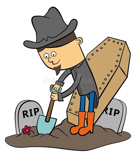 Digging Grave Stock Illustrations 145 Digging Grave Stock