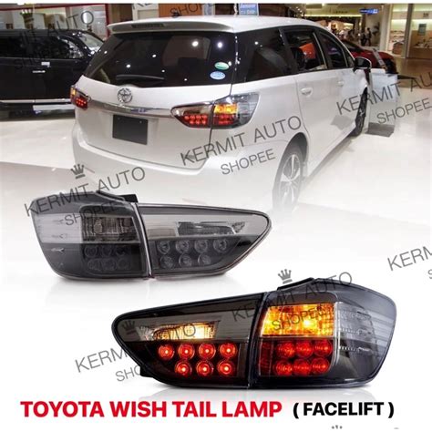 Toyota Wish Led Tail Lamp ZGE20 Tail Light Bonnet Lamp Reflector