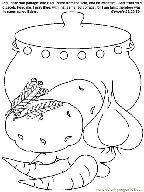 Jacob And Esau Reunite Coloring Page Tobanga Colors