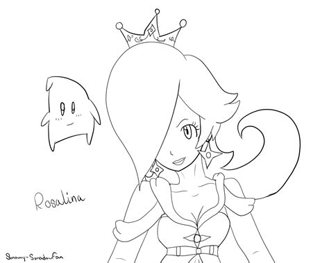 Rosalina Mario Coloring Pages Coloring Home