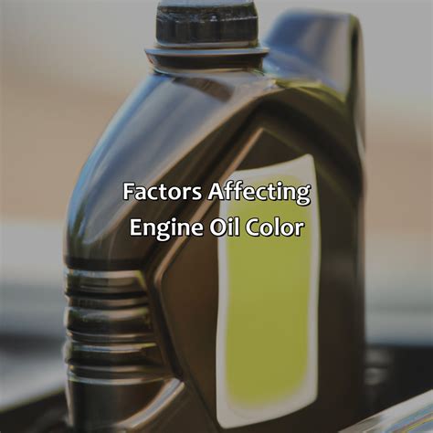 What Color Should Engine Oil Be Colorscombo