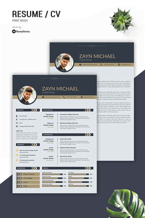 Johnson Smith Resume Template 85290 TemplateMonster Clean Resume